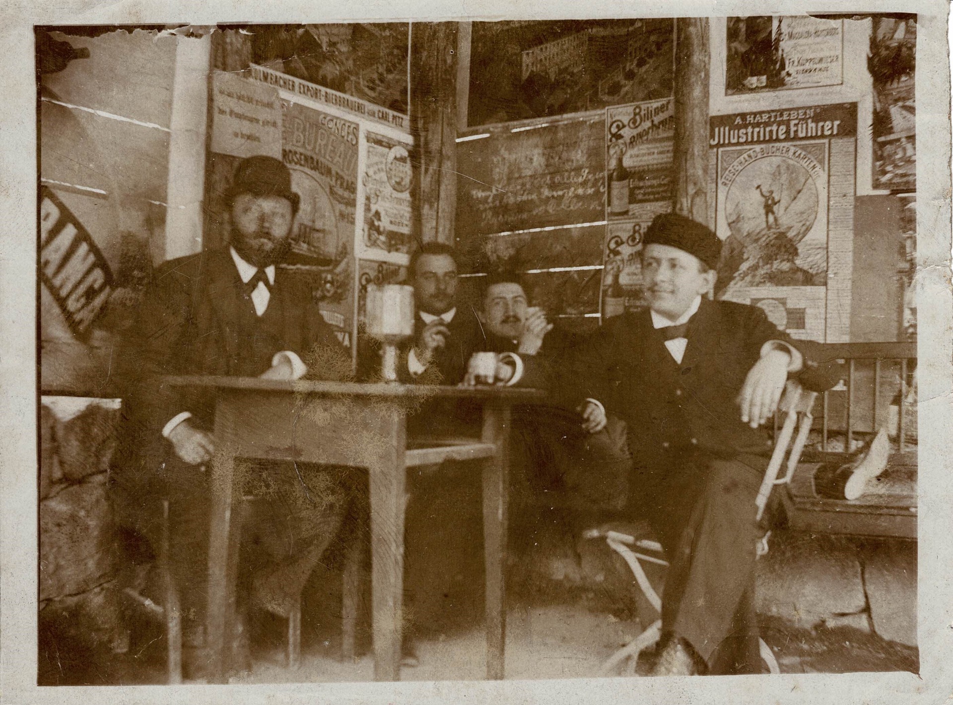 České kvarteto, cca 1895; H. Wihan, O. Nedbal, J. Suk a K. Hoffamnn